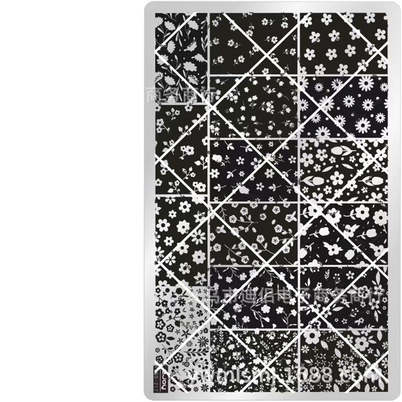 Flowers Theme Nail Art Stamping Plate for DIY Manicure Salon Design Supplies Tools