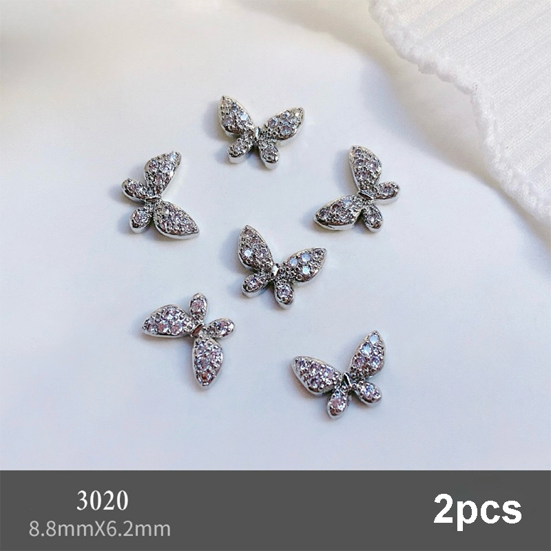 Butterfly Shape Charms - BR05 3D Alloy Rhinestones Shiny Gems Nail Crystal Decoration