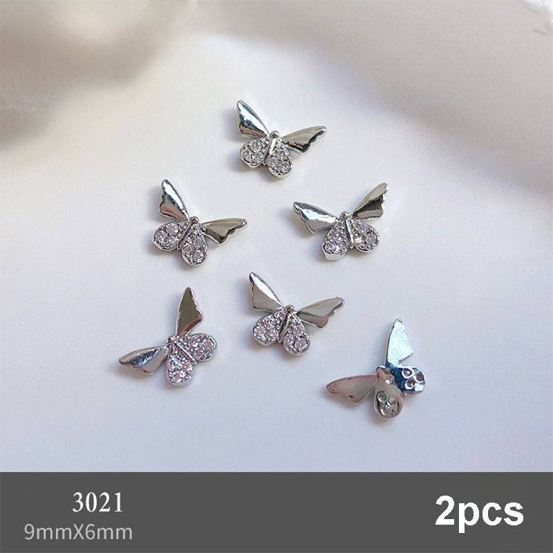Butterfly Shape Charms - BR05 3D Alloy Rhinestones Shiny Gems Nail Crystal Decoration