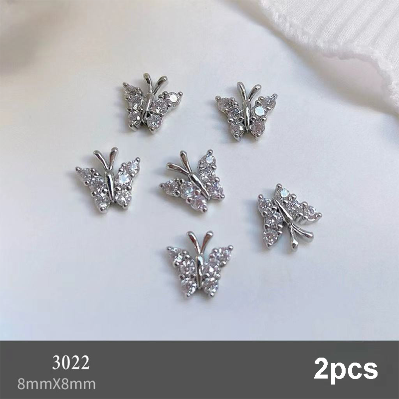 Butterfly Shape Charms - BR05 3D Alloy Rhinestones Shiny Gems Nail Crystal Decoration