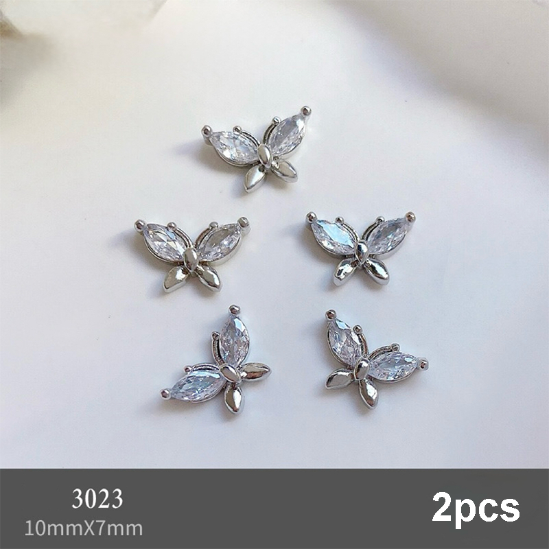 Butterfly Shape Charms - BR05 3D Alloy Rhinestones Shiny Gems Nail Crystal Decoration