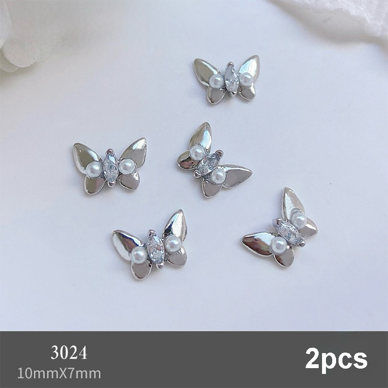 Butterfly Shape Charms - BR05 3D Alloy Rhinestones Shiny Gems Nail Crystal Decoration