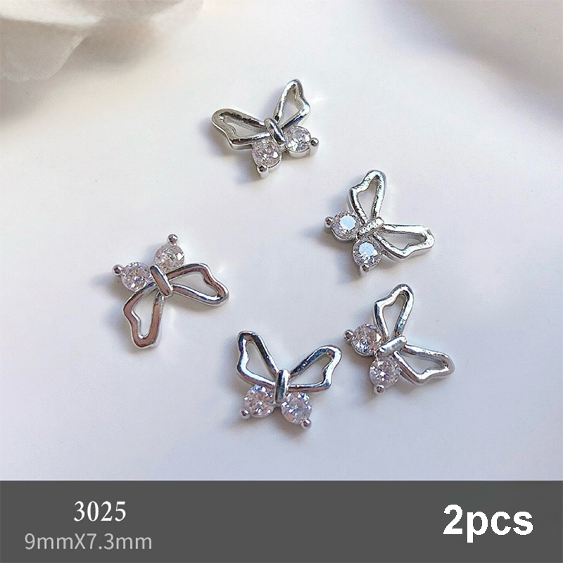 Butterfly Shape Charms - BR05 3D Alloy Rhinestones Shiny Gems Nail Crystal Decoration
