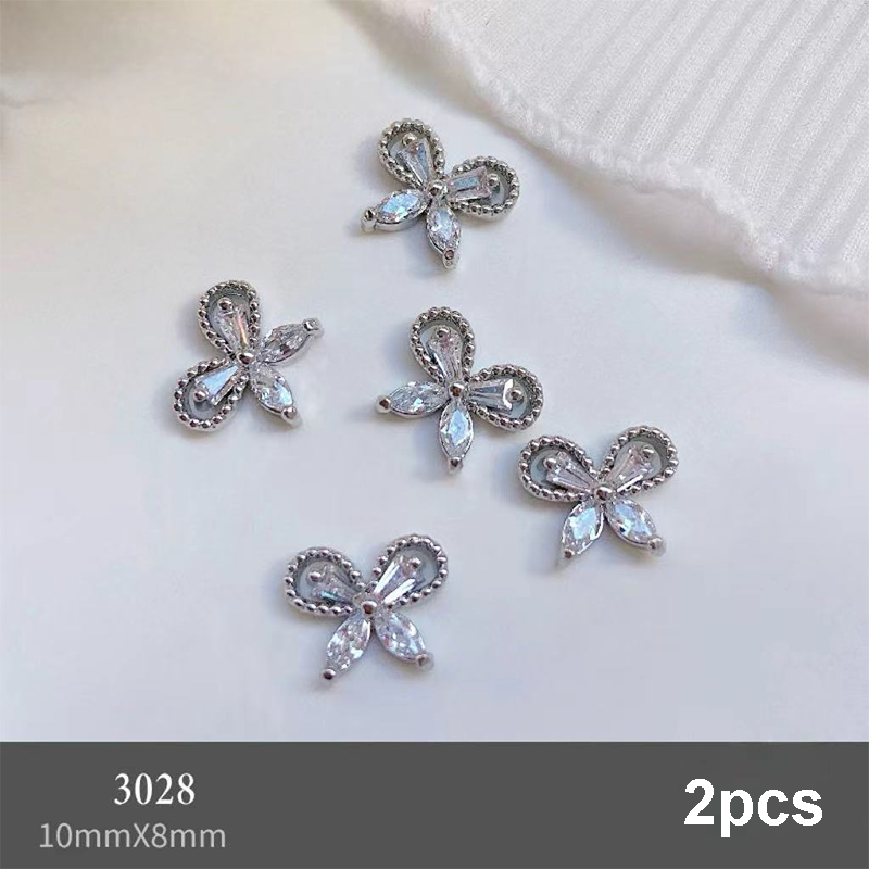 Butterfly Shape Charms - BR05 3D Alloy Rhinestones Shiny Gems Nail Crystal Decoration