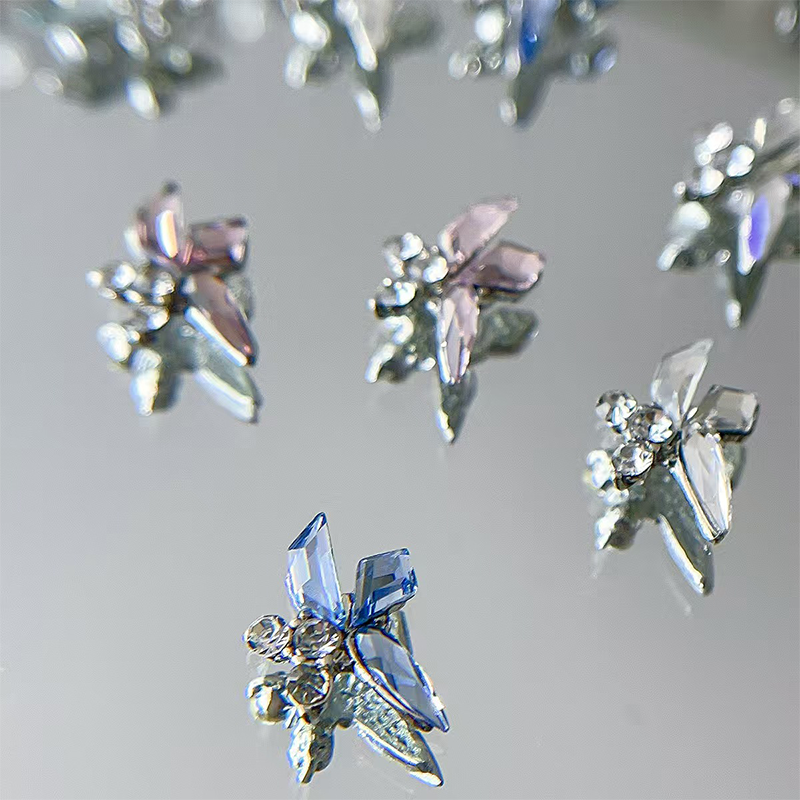 Flower Shape Charms - FR06 3D Rhinestones Colorful Shiny Gems Nail Crystal Decoration