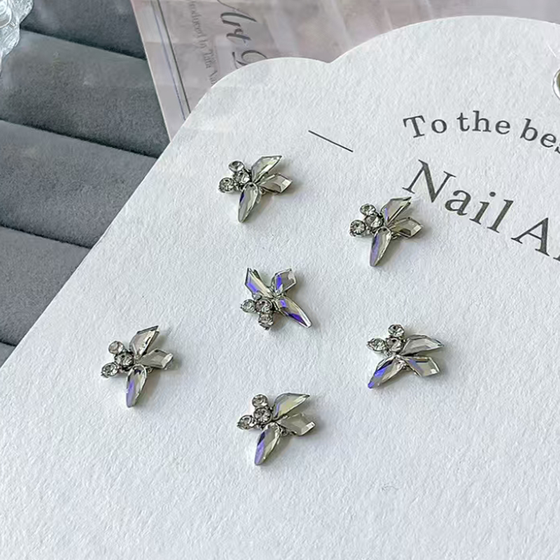 Flower Shape Charms - FR06 3D Rhinestones Colorful Shiny Gems Nail Crystal Decoration