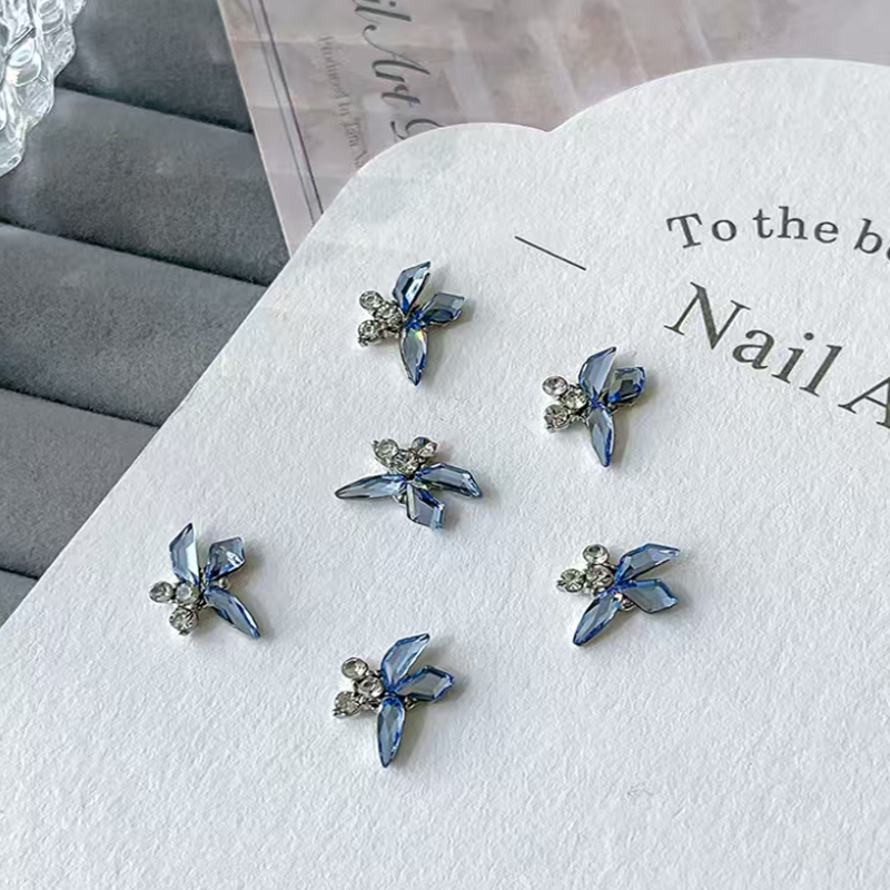 Flower Shape Charms - FR06 3D Rhinestones Colorful Shiny Gems Nail Crystal Decoration