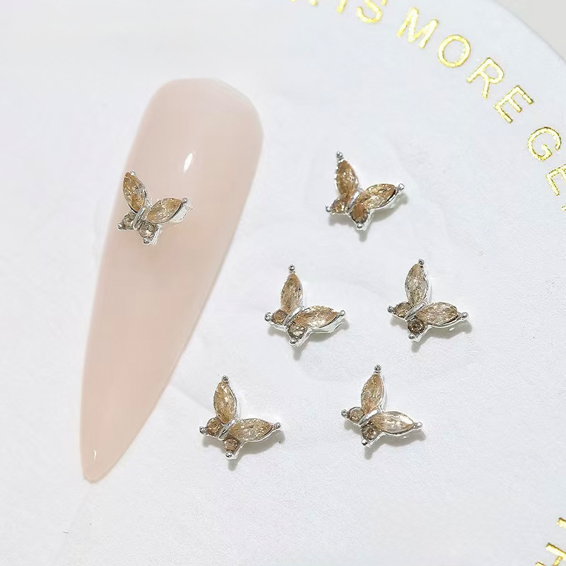 Butterfly Shape Charms - BR03 3D Alloy Colorful Rhinestones Shiny Gems Nail Crystal Decoration