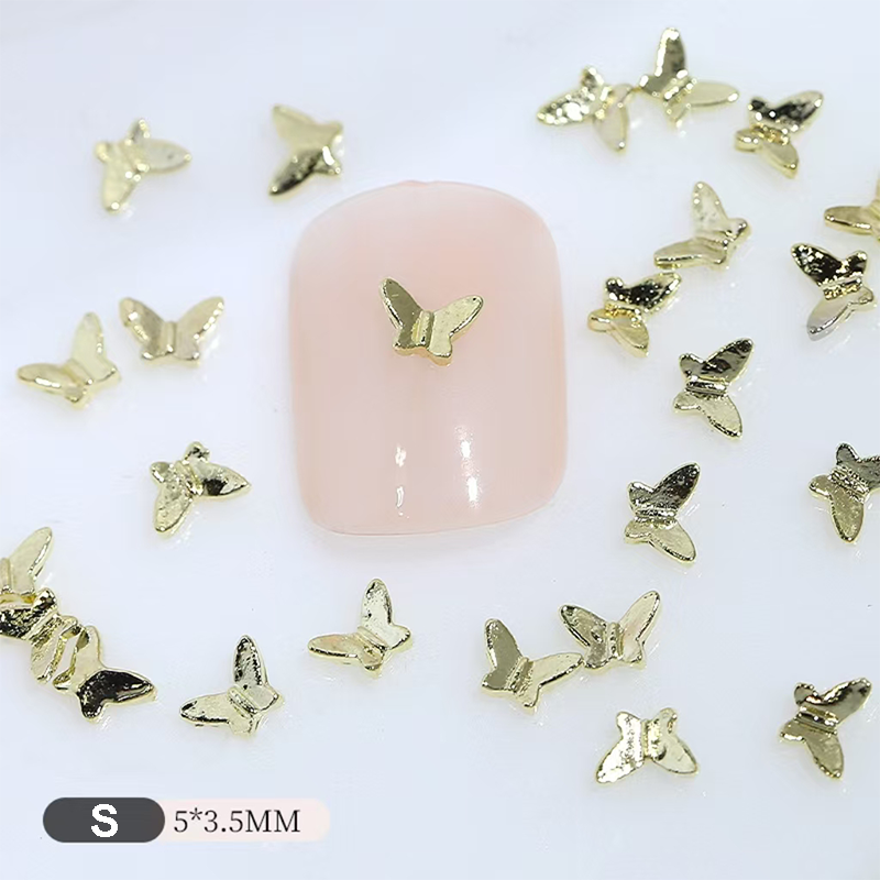 Butterfly Shape Charms - BA04 3D Alloy Shiny Nail Decoration