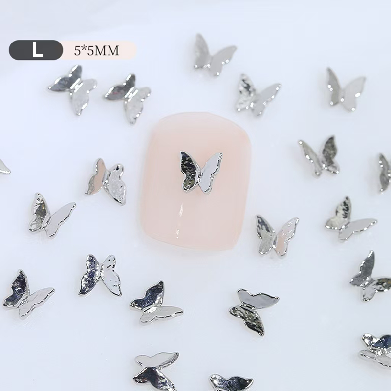Butterfly Shape Charms - BA04 3D Alloy Shiny Nail Decoration