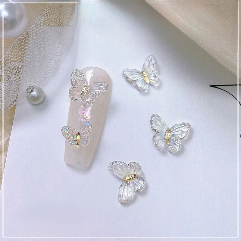 Butterfly Shape Charms - BP01 3D Resin Colorful Shiny Nail Decoration