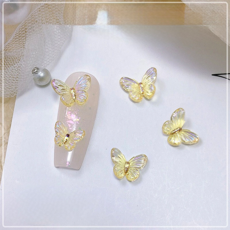 Butterfly Shape Charms - BP01 3D Resin Colorful Shiny Nail Decoration