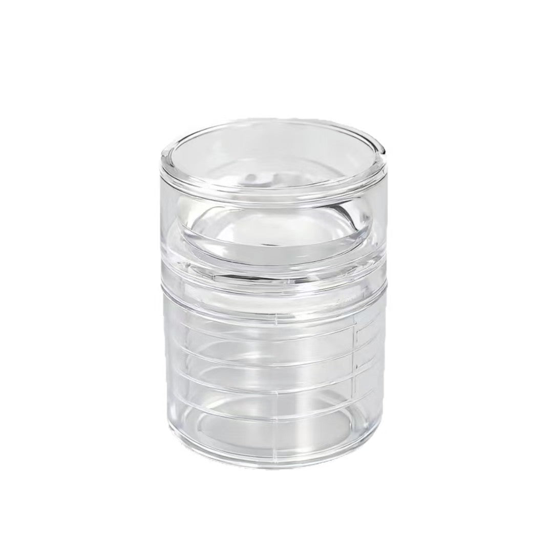 Rotatable Nail Art Stamper for Beginner Professional- 40mm Clear Silicone Stamping Jelly with Scraper, Adjustable Pattern Size for DIY Salon, French Tip