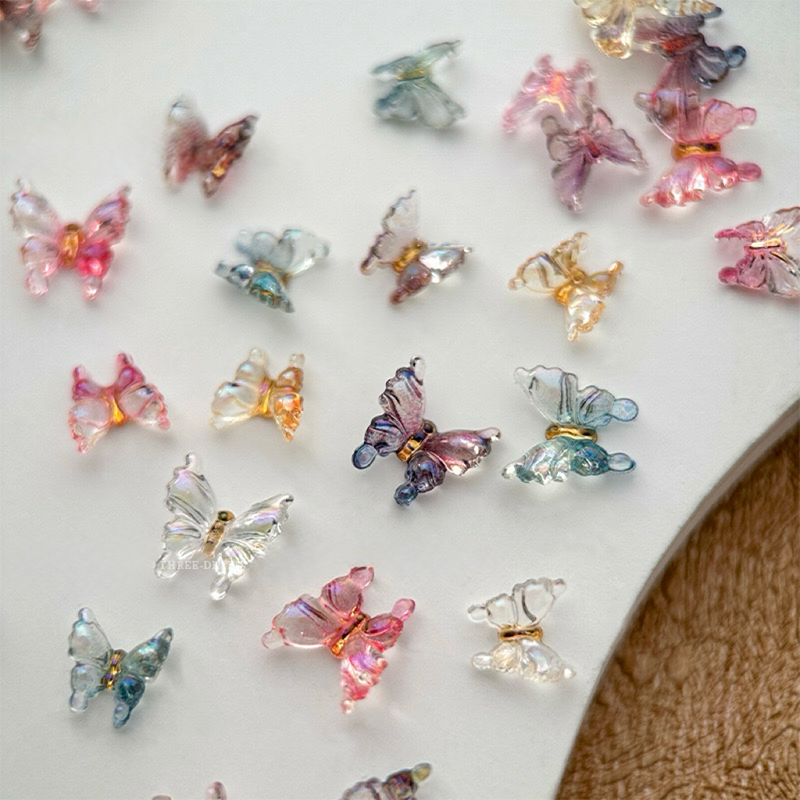 Butterfly Shape Charms - BP02 3D Resin Colorful Shiny Nail Decoration