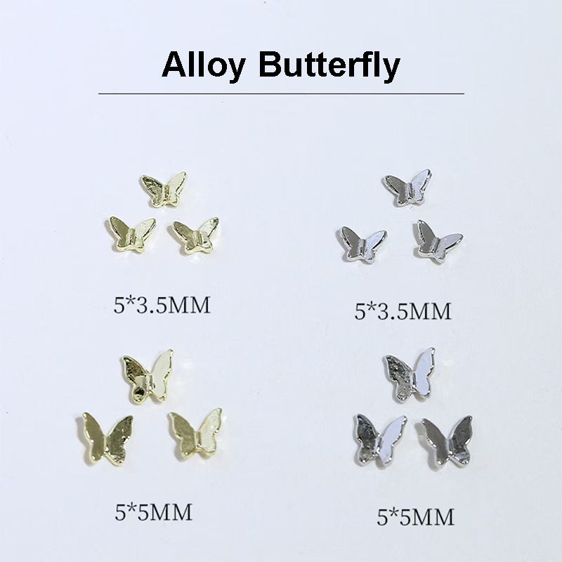 Butterfly Shape Charms - BA04 3D Alloy Shiny Nail Decoration