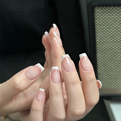How to do perfect French Tip Nails for Beginners "0 Experience" Step By Step Tutorial At Home
