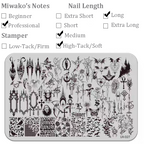 Halloween theme Nail Art Stamping Plate for DIY Manicure Salon Design Supplies Tools
