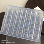 Cross Silicone Mold - 5D Nail Art Charm Sculpture Decoration Carving Templates for DIY Precise Pattern