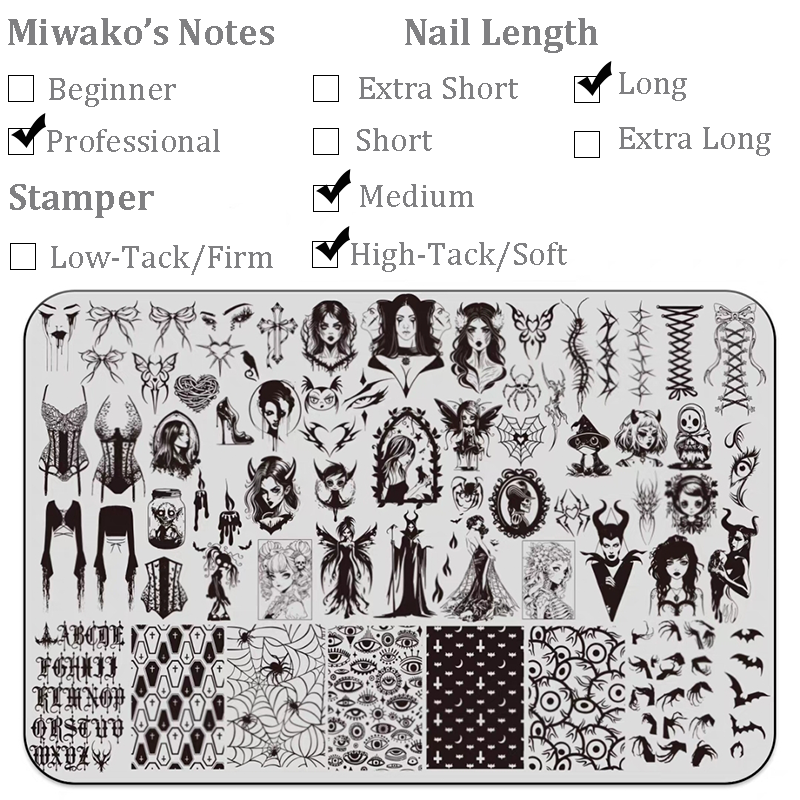 Halloween theme Nail Art Stamping Plate for DIY Manicure Salon Design Supplies Tools