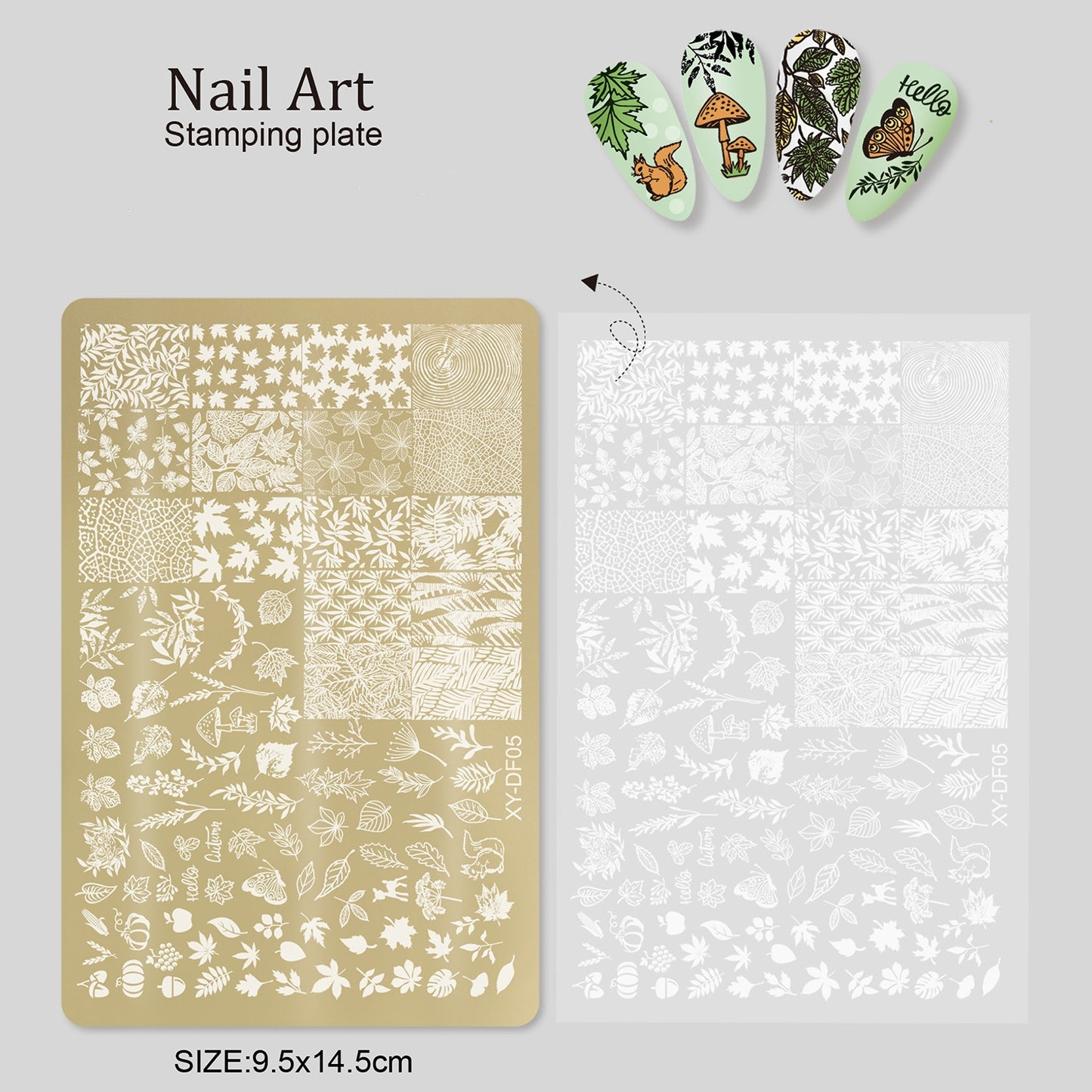 Flowers Theme Nail Art Stamping Plate for DIY Manicure Salon Design Supplies Tools