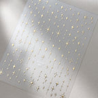 Cross Star Self-Adhesive Stickers - 3D  Ultra-thin Metallic Sheen Decals for Nail Art Decoration