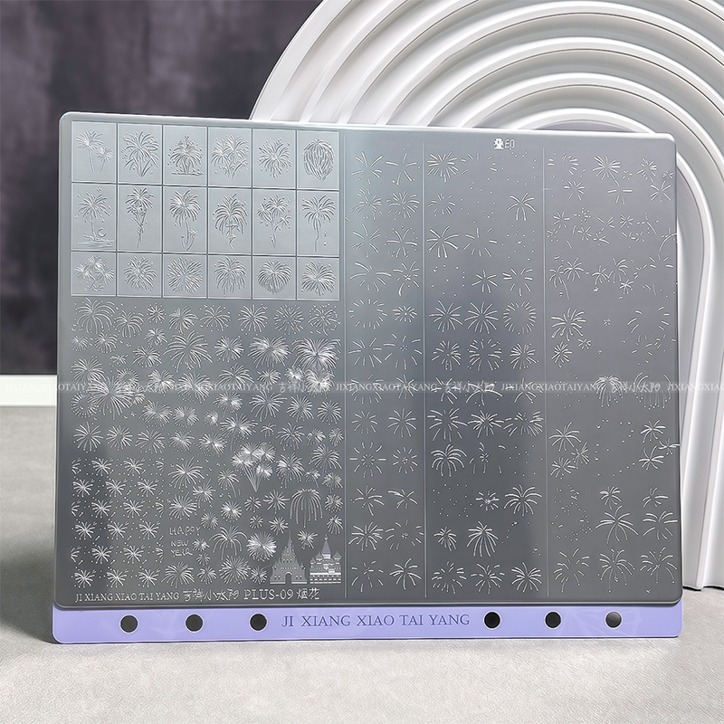 Extra-Large Stamping Plate Collection -Cute Cartoon Punk Graffiti Minimalist Futuristic Style Nail Art for DIY Manicure Salon Design Supplies Tools