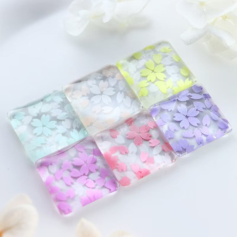 Sakura Sequins SFS01 - Thin 6 Colors 3D Holographic Colorful Nail Art Glitter Supplies for Nails DIY Decorations