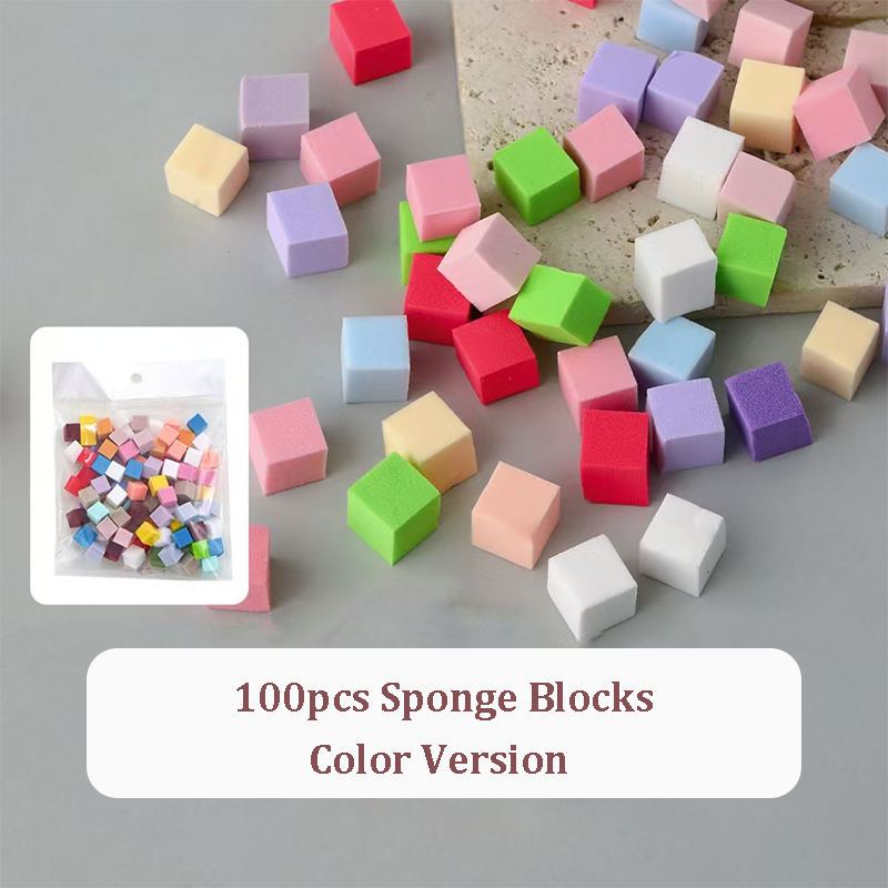 Nail Sponges For Beginner Professional- with Storage Box Grabbing Pen For Ombre Brush Gradient DIY Nail Art