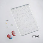 Flower Silicone Mold - Shallow Groove for 3D Effect Embossed Stickers, Nail Art Decoration Carving Templates for DIY Precise Pattern