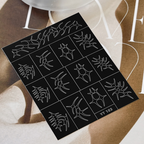 Halloween Nail Stencils Stickers for Skull Pumpkin Bat Ghost Nail Art Hollow Guides Decals Templates Supplies