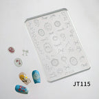 Flower Silicone Mold - Shallow Groove for 3D Effect Embossed Stickers, Nail Art Decoration Carving Templates for DIY Precise Pattern