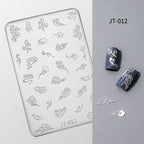 Star Moon Silicone Mold - Shallow Groove for 3D Effect Embossed Stickers, Nail Art Decoration Carving Templates for DIY Precise Pattern