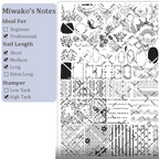 Cute Collage Stamping Plate - Korean style Nail Art for DIY Manicure Salon Design Supplies Tools