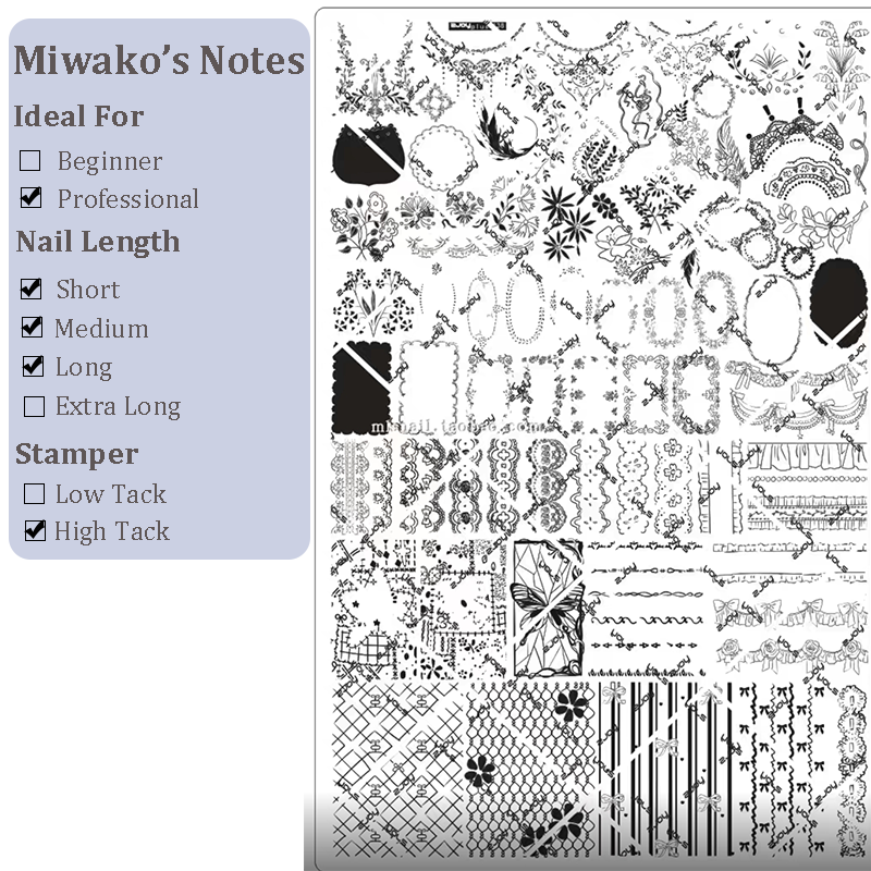 Cute Collage Stamping Plate - Korean style Nail Art for DIY Manicure Salon Design Supplies Tools