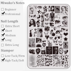 Halloween theme Nail Art Stamping Plate for DIY Manicure Salon Design Supplies Tools