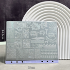 Extra-Large Stamping Plate Collection -Cute Cartoon Punk Graffiti Minimalist Futuristic Style Nail Art for DIY Manicure Salon Design Supplies Tools