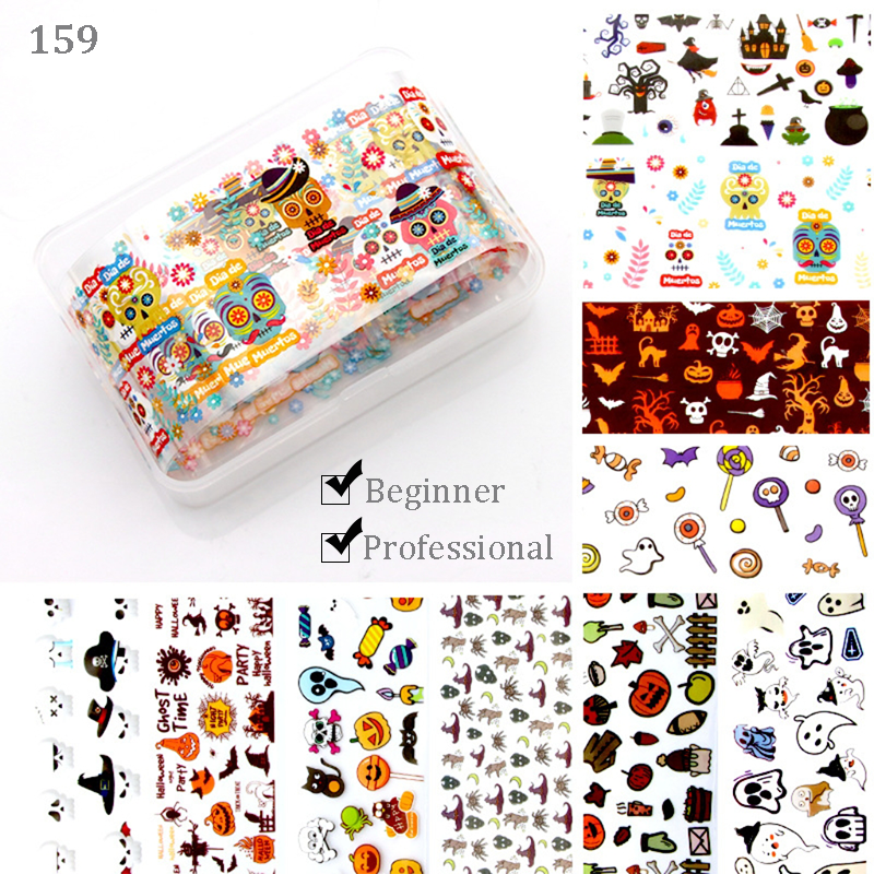 Nail Transfer Stickers for Halloween Nail Art Decoration