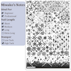 Christmas Stamping Plate - Snowflake Bell Reindeer Tree Nail Art for DIY Manicure Salon Design Supplies Tools