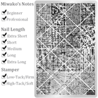 Fabric Stamping Plate - Lace Woolen Nail Art for DIY Manicure Salon Design Supplies Tools