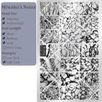 Ocean-themed Stamping Plate -Vacation style Nail Art for DIY Manicure Salon Design Supplies Tools