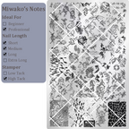 Ocean-themed Stamping Plate -Vacation style Nail Art for DIY Manicure Salon Design Supplies Tools