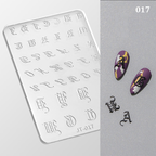 Halloween Silicone Mold - Shallow Groove for 3D Effect Embossed Stickers, Nail Art Decoration Carving Templates for DIY Precise Pattern