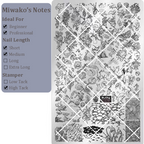 Ocean-themed Stamping Plate -Vacation style Nail Art for DIY Manicure Salon Design Supplies Tools