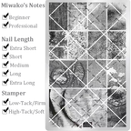 Fabric Stamping Plate - Lace Woolen Nail Art for DIY Manicure Salon Design Supplies Tools