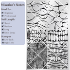 Lines Stamping Plate -Curves Water Ripples Cute-style Nail Art for DIY Manicure Salon Design Supplies Tools