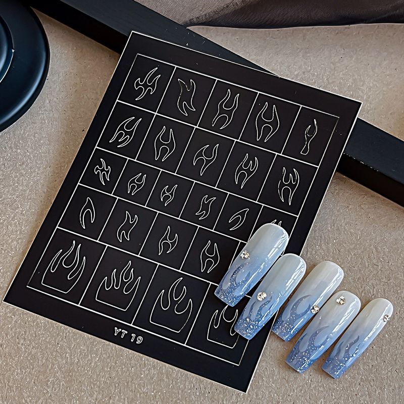 Halloween Nail Stencils Stickers for Skull Pumpkin Bat Ghost Nail Art Hollow Guides Decals Templates Supplies