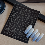 Halloween Nail Stencils Stickers for Skull Pumpkin Bat Ghost Nail Art Hollow Guides Decals Templates Supplies