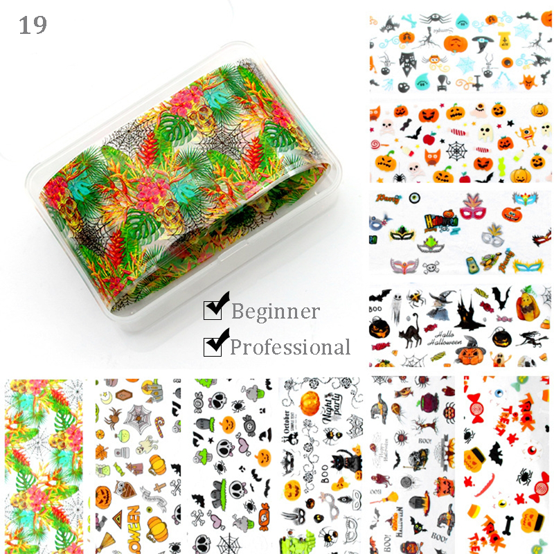 Nail Transfer Stickers for Halloween Nail Art Decoration