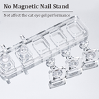 2pcs Acrylic Nail Stands -  False Nails Holder for Beginner Professional Painting Nails Practices Nail Art Kit Accessories, Clear