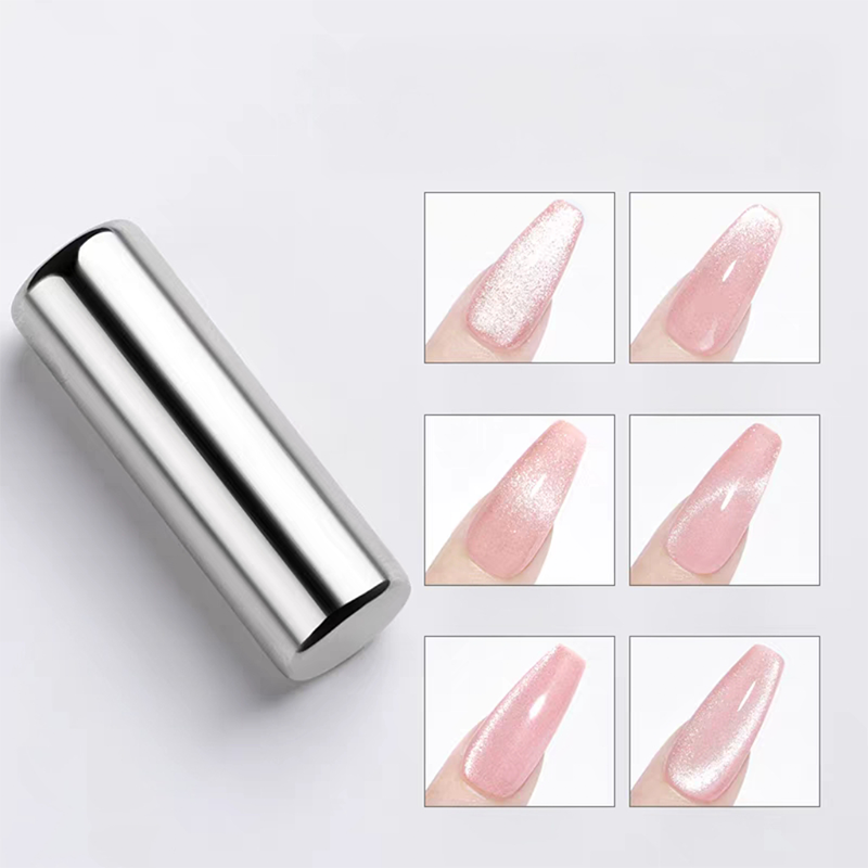 Cylindrical Nail Magnet for Beginner Professional - 360° Multi-Dimensional Cylindrical Cat-Eye Magnet Tool for Nail Art